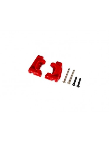 Traxxas Caster blocks (c-hubs), extreme heavy duty, red (for use with 9180 and 9181)