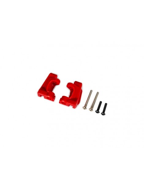 Traxxas Caster blocks (c-hubs), extreme heavy duty, red (for use with 9180 and 9181)