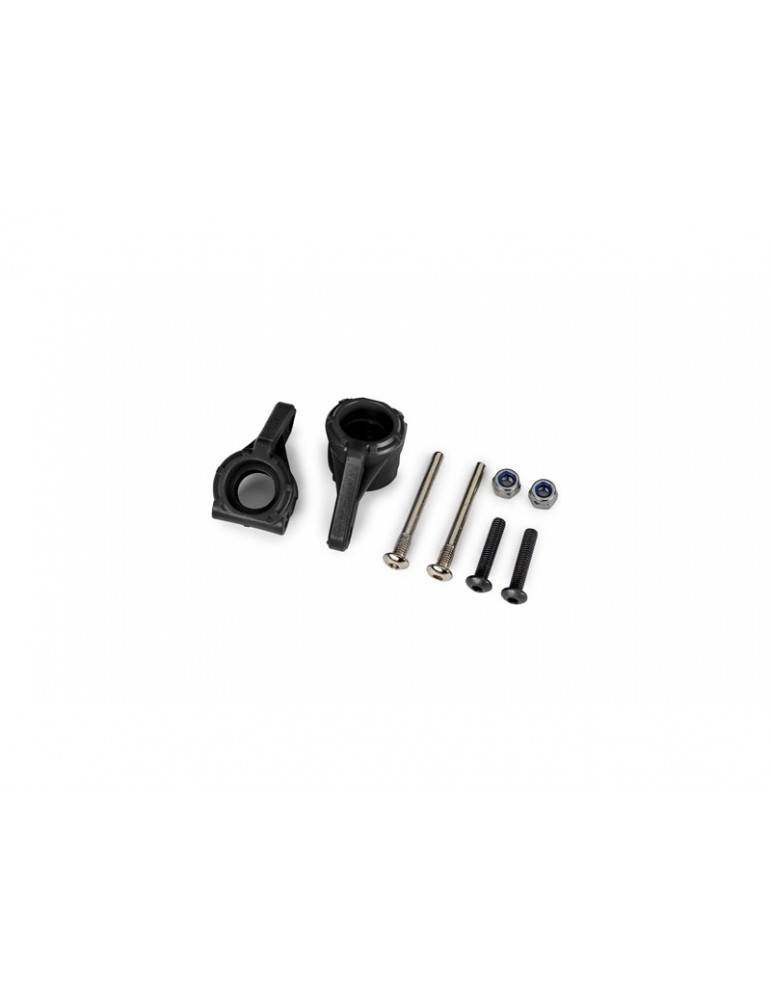 Traxxas Steering blocks, extreme heavy duty, black (left & right) (for use with 9180, 9181, 9182)