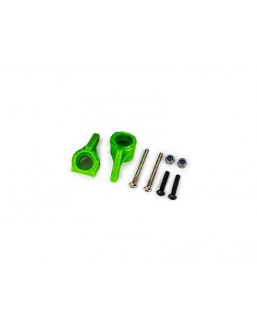Traxxas Steering blocks, extreme heavy duty, green (left & right) (for use with 9180, 9181, 9182)