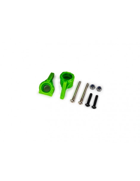 Traxxas Steering blocks, extreme heavy duty, green (left & right) (for use with 9180, 9181, 9182)