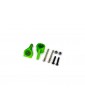 Traxxas Steering blocks, extreme heavy duty, green (left & right) (for use with 9180, 9181, 9182)