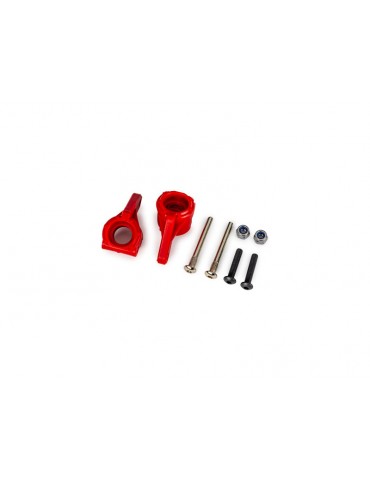 Traxxas Steering blocks, extreme heavy duty, red (left & right) (for use with 9180, 9181, 9182)