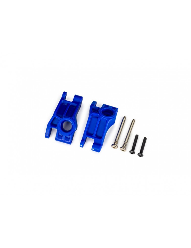Traxxas Carriers, stub axle, rear, extreme heavy duty, blue (for use with 9180, 9181, 9182)