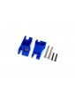 Traxxas Carriers, stub axle, rear, extreme heavy duty, blue (for use with 9180, 9181, 9182)