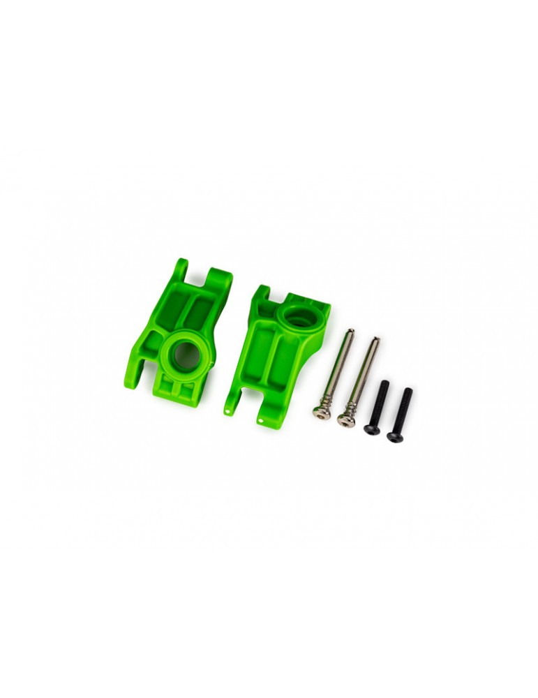 Traxxas Carriers, stub axle, rear, extreme heavy duty, green (for use with 9180, 9181, 9182)