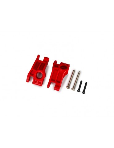 Traxxas Carriers, stub axle, rear, extreme heavy duty, red (for use with 9180, 9181, 9182)