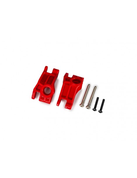Traxxas Carriers, stub axle, rear, extreme heavy duty, red (for use with 9180, 9181, 9182)