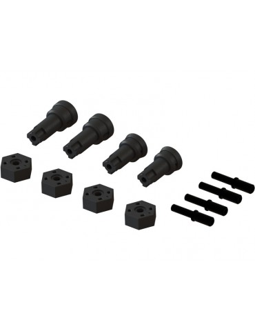 Arrma Wheel Axle and Hub Set B: GROM