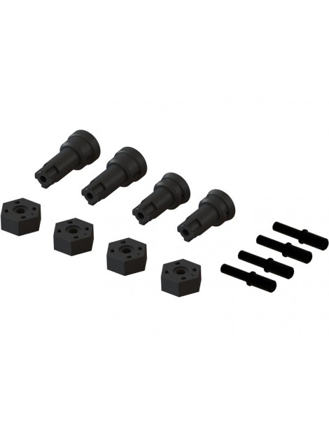 Arrma Wheel Axle and Hub Set B: GROM