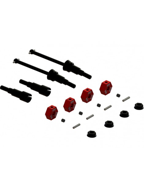 Arrma Metal Axle & Wheel Hex Set B (4): Grom