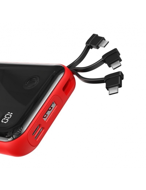 Maitinimo šaltinis Baseus Mini S 3A 10000mAh Red Type-C
