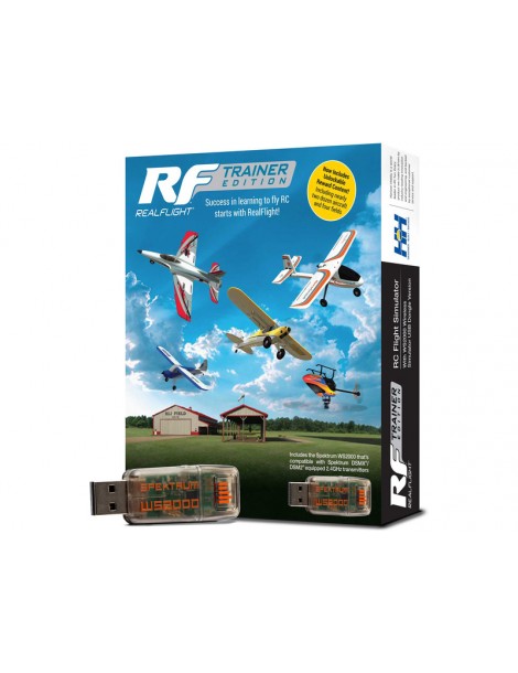 RealFlight Trainer Edition RC Flight Simulator with WS2000 Wireless Simulator USB Dongle