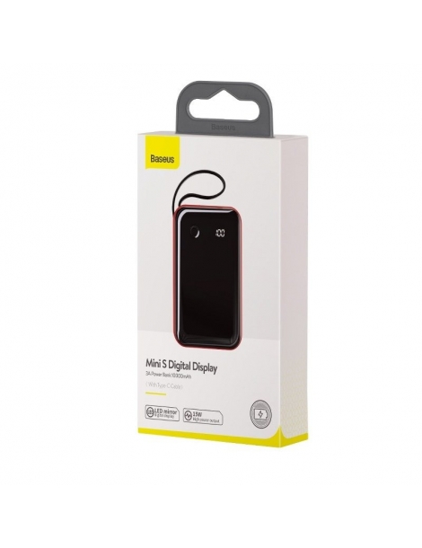 Maitinimo šaltinis Baseus Mini S 3A 10000mAh Red Type-C