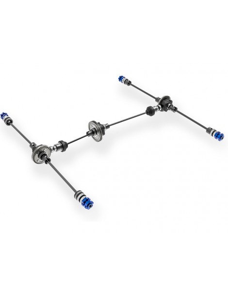 Traxxas Sledge 1:8 RTR blue with belted tires