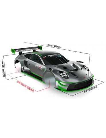 P-GT3R 1/10 GT body 190mm...