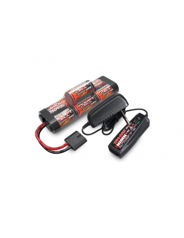 Akumuliatorius Traxxas NiMH 8.4V 3000mAh ir 2-amp AC Įkroviklis