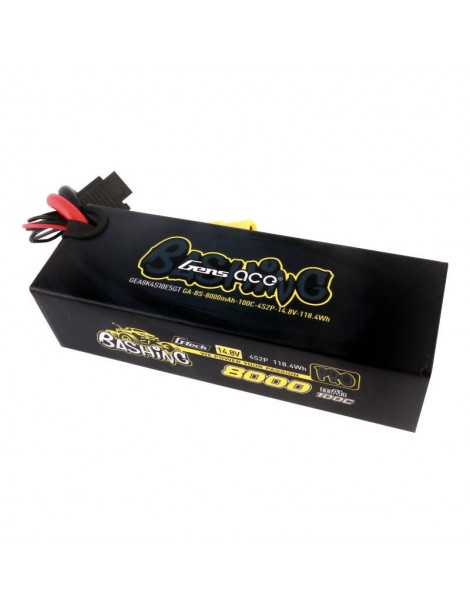 Gens ace 8000mAh 14.8V 100C 4S2P Lipo Battery Pack