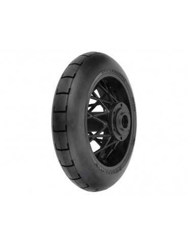 Pro-Line 1/4 Supermoto Tire Rear MTD Black Wheel: PM-MX