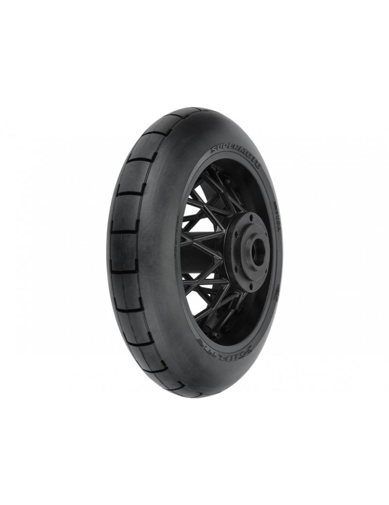 Pro-Line 1/4 Supermoto Tire Rear MTD Black Wheel: PM-MX