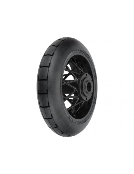 Pro-Line 1/4 Supermoto Tire Rear MTD Black Wheel: PM-MX