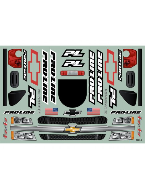 Pro-Line Body 2007 Chevy Silverado Clear Body (for Unlimited Desert Racer)