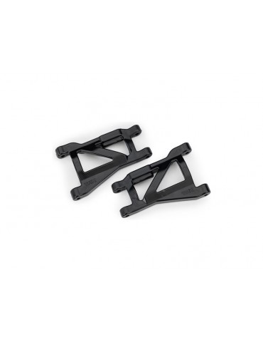 Traxxas Suspension arms, black (rear), heavy duty