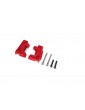 Traxxas Caster blocks (c-hubs), extreme heavy duty, red (for use with 9182)