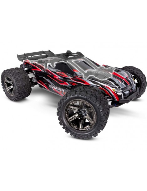 Traxxas Rustler 1:10 VXL HD 4WD RTR Raudona