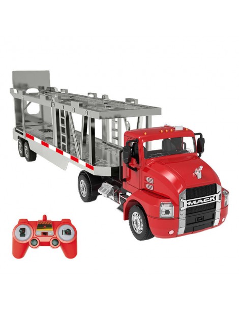 RC sunkvežimis 1:26 Double Eagle (raudonas) (Car Transporter) E583-003