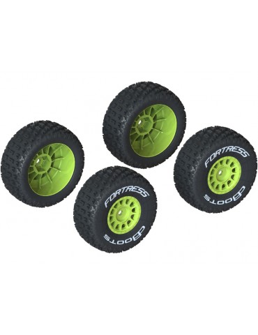 Arrma dBoots FORTRESS Tire Set Glued, Yellow (2)