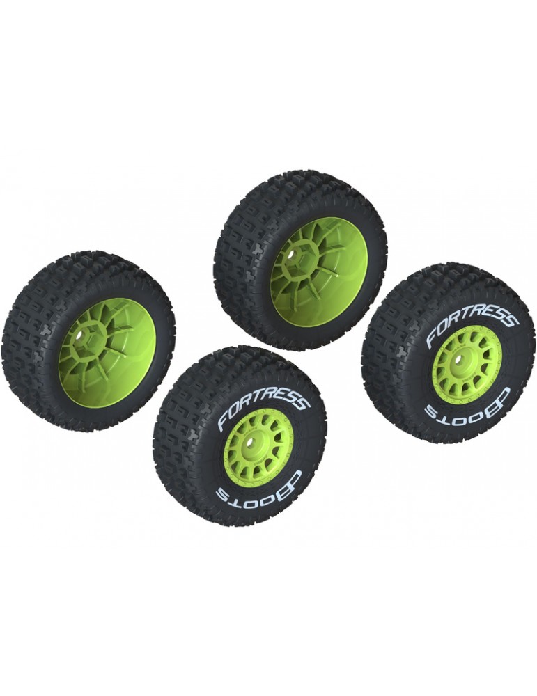 Arrma dBoots FORTRESS Tire Set Glued, Yellow (2)