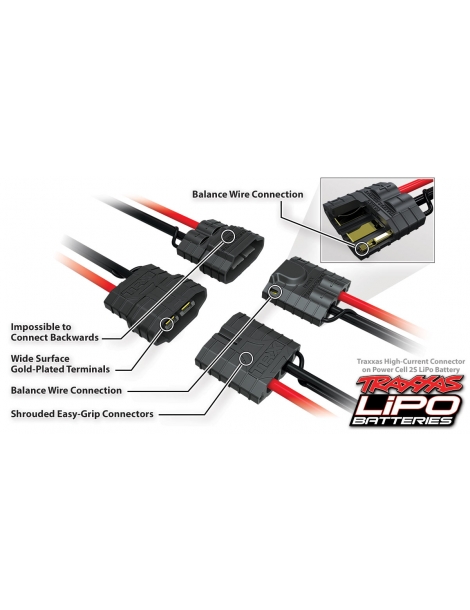 Traxxas LiPo akumuliatorius 7.4V 2 celių 7600mAh 25C iD