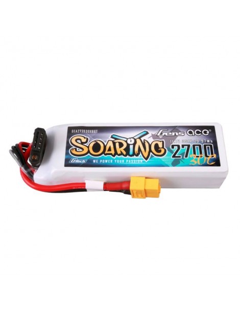Gens ace G-Tech Soaring 2700mAh 11.1V 30C 3S1P LiPo Battery