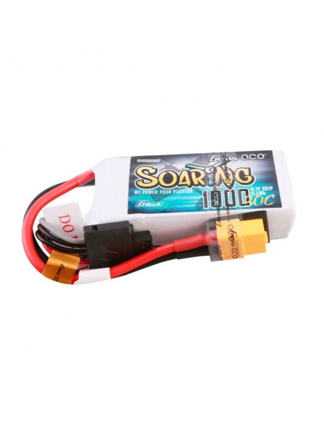 Gens ace G-Tech Soaring 1000mAh 11.1V 30C 3S1P Lipo Battery