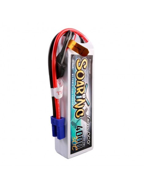 Gens ace G-Tech Soaring 4000mAh 14.8V 30C 4S1P Lipo Battery