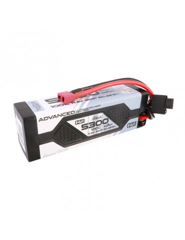 Gens ace Advanced G-Tech 5300mAh 11.4V 3S1P 100C HV car Lipo Battery Pack Hardcase with Deans Plug
