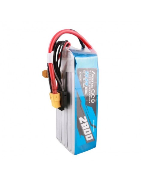 Gens ace G-Tech 2800mAh 22.2V 60C 6S1P Lipo Battery Pack with XT60 plug