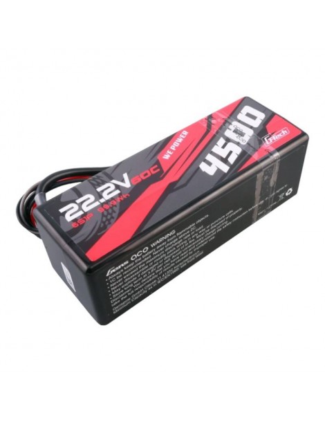 Gens ace G-Tech 4500mAh 6S1P 22.2V 60C HardCase RC car Lipo Battery 14