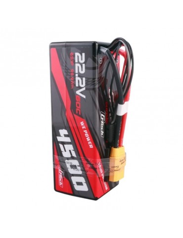 Gens ace G-Tech 4500mAh 6S1P 22.2V 60C HardCase RC car Lipo Battery 14