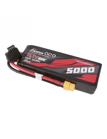 Gens ace G-Tech 5000mAh 11.1V 60C 3S1P Lipo With XT60 Plug