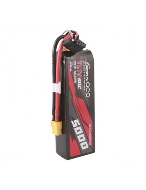 Gens ace G-Tech 5000mAh 11.1V 60C 3S1P Short-Size Lipo With XT60 Plug