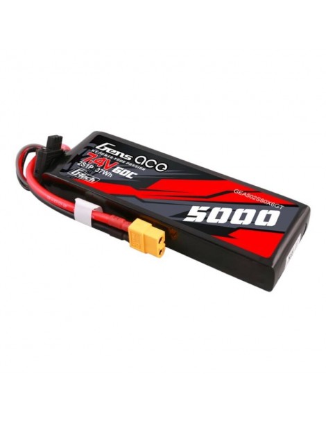 Gens Ace G-Tech 5000mAh 7.4V 60C 2S LiPo akumuliatorius su XT60 jungtimi