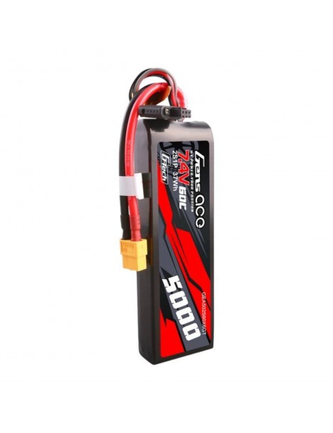 Gens Ace G-Tech 5000mAh 7.4V 60C 2S LiPo akumuliatorius su XT60 jungtimi