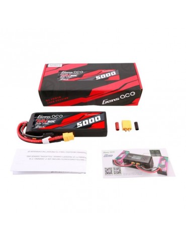 Gens Ace G-Tech 5000mAh 7.4V 60C 2S LiPo akumuliatorius su XT60 jungtimi
