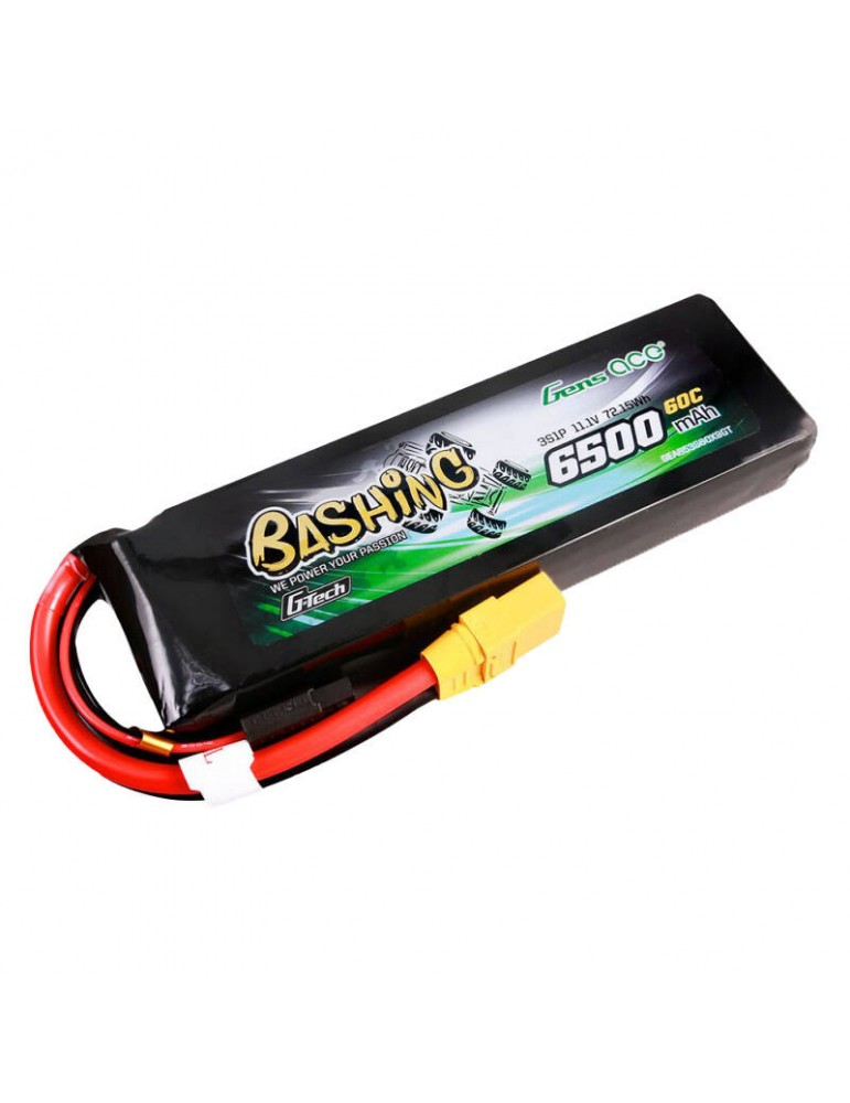 Akumuliatorius LiPo 6500mAh 11.1V 60C 3S XT90 Gens Ace – CyborgShop