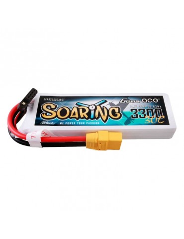 Gens ace G-Tech Soaring 3300mAh 11.1V 30C 3S1P Lipo Akumuliatorius  XT90