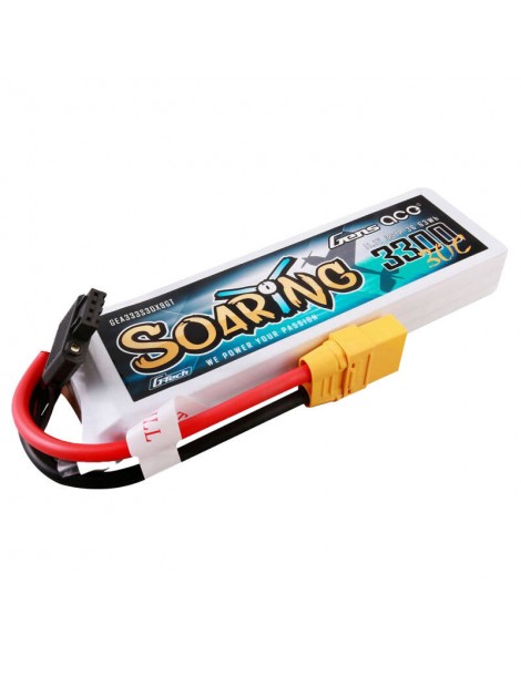 Gens ace G-Tech Soaring 3300mAh 11.1V 30C 3S1P Lipo Akumuliatorius  XT90