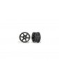 Traxxas Wheels 1.9" six spoke (graphite gray w/chrome rim) (front) (2)