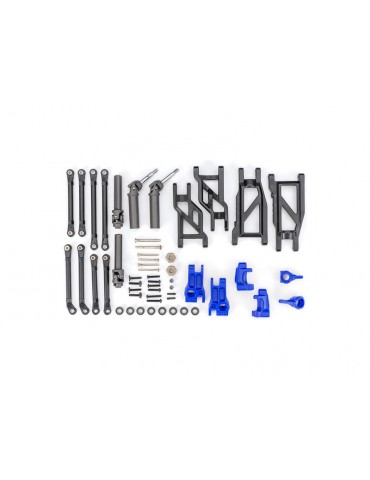 Traxxas Suspension Upgrade Kit, extreme heavy duty, blue (fits Rustler 2WD or Stampede 2WD)